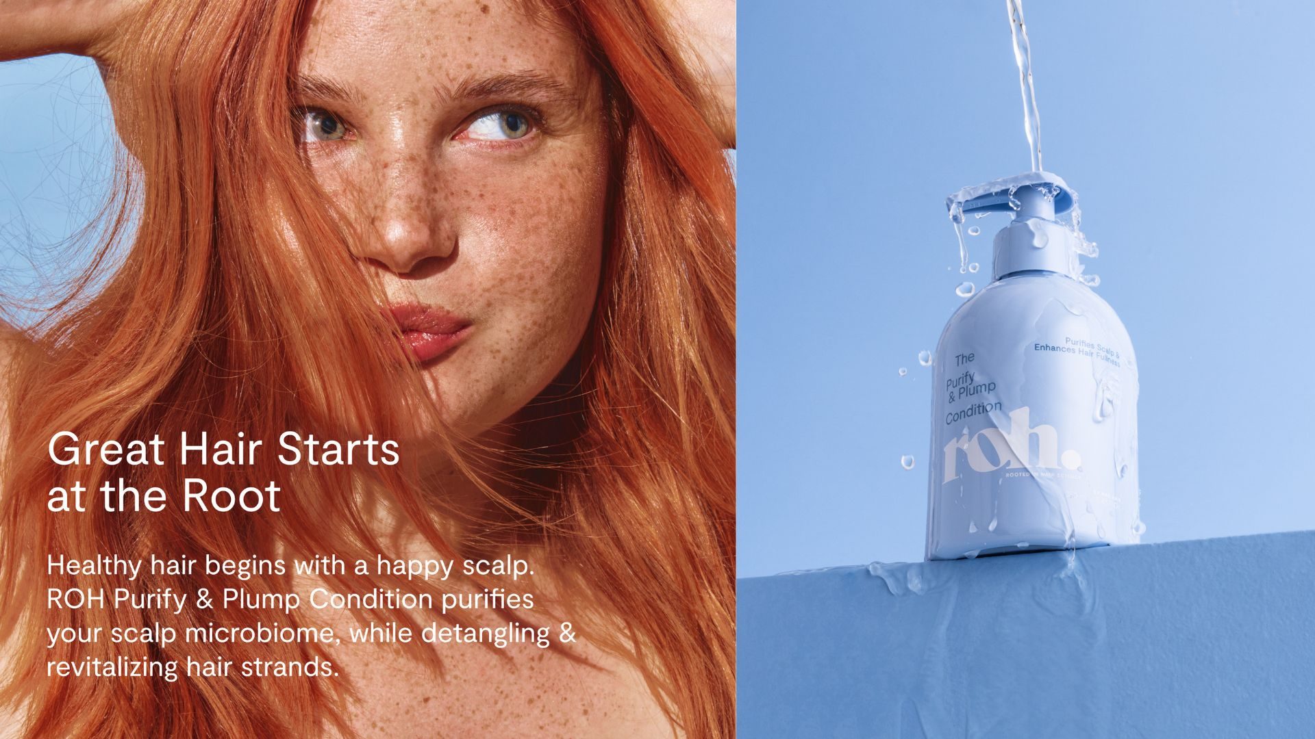 Great Hair Starts at the Root campaign visual