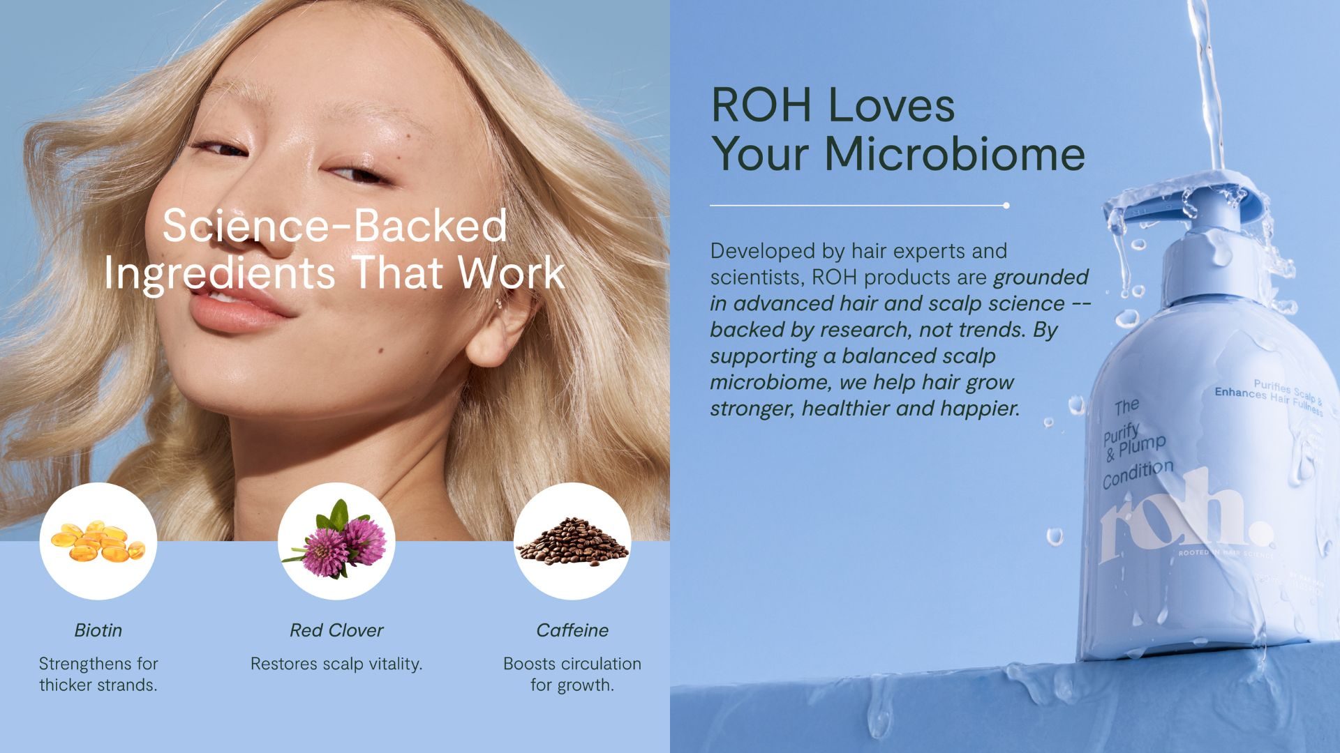 Science-backed ingredients campaign visual